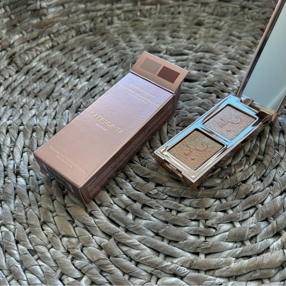 New Patrick Ta Major Dimension Eye Illusion Eyeshadow Duo Talk To My Team - Picture 2 of 2